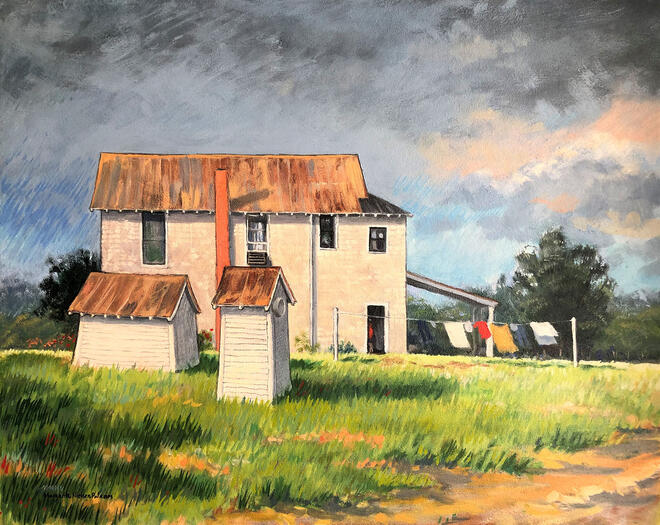 &quot;Hanging in there&quot; oil, 20&quot;x16&quot; - SOLD